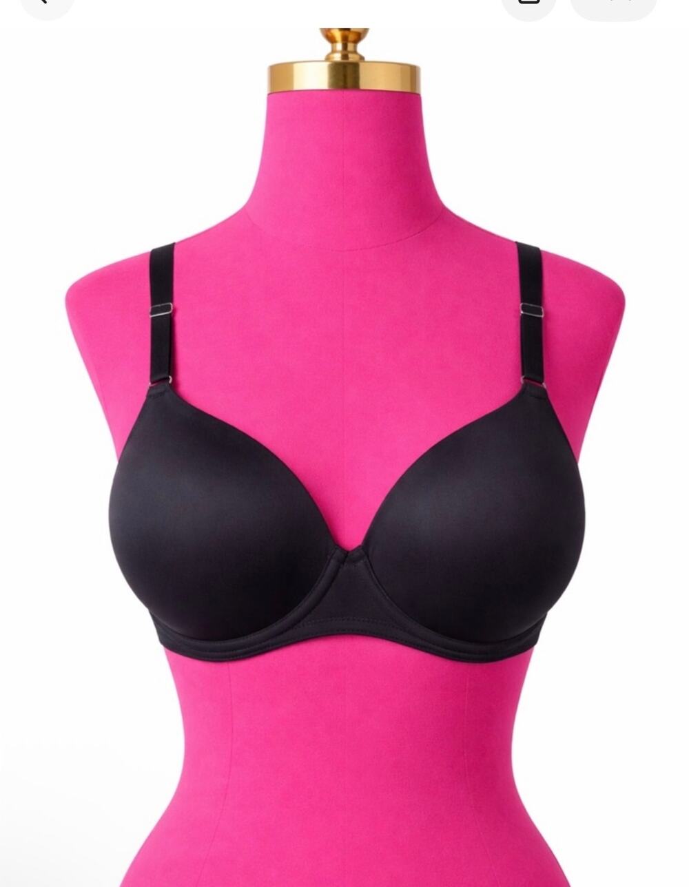 SOMA Vanishing 360 Perfect Coverage Black Color Women's Bra 42DDD